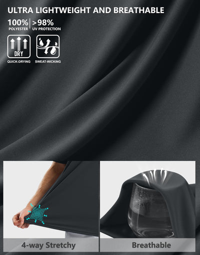 Pudolla Men's Workout Running T-Shirts Lightweight Quick Dry Athletic Gym Shirts for Men Short Sleeve Sport Tee Tops