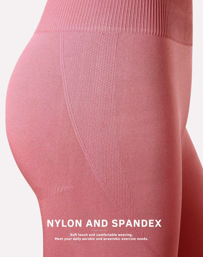 Workout Sets for Women 2 Piece High Waisted Seamless Leggings with Padded Stretchy Sports Bra Sets Gym Clothes