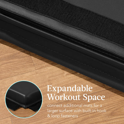 Best Choice Products 10ftx4ftx2in Folding Gym Mat 4-Panel Exercise Gymnastics Aerobics Workout Fitness Floor Mats w/Carrying Handles