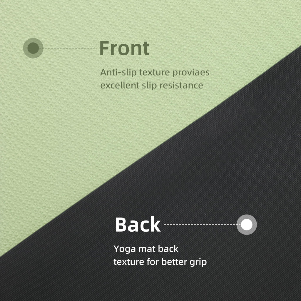 Yoga Mat Non Slip Anti-tear,extra thick-2/5 inch（10MM）High Resiliency Professional POE Yoga Mats for Women Men Kids,72"x24"inch,Workout, Yoga, Pilates and Floor Exercise, with Carrier Strap