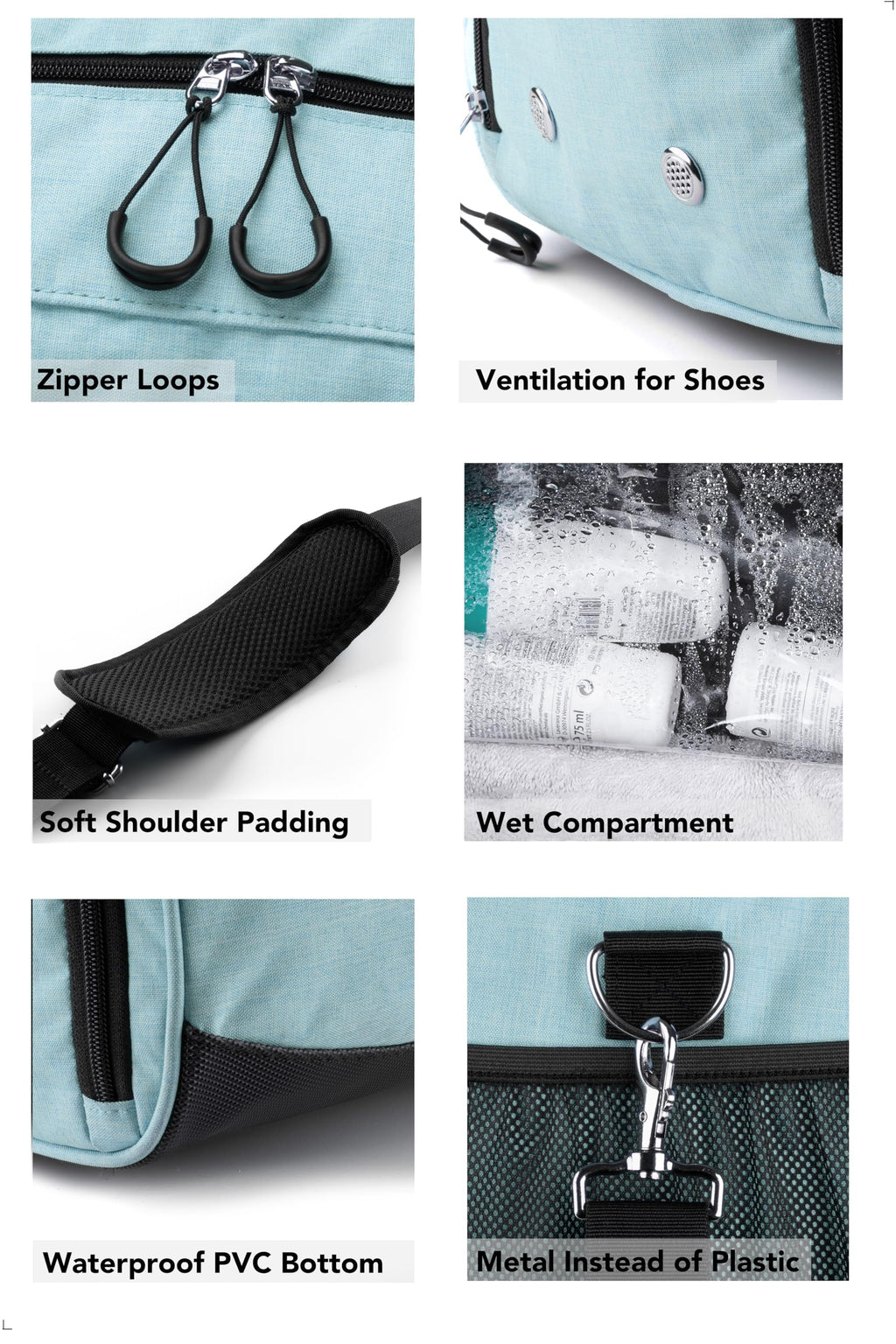 Fitgriff® Gym Bag for Men & Women with Shoe & Wet Compartment - Duffle Bag for Travel, Sports, Fitness & Workout