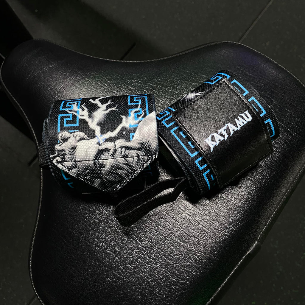 Katamu | Premium Wrist Straps | Wrist Support for Weighlifting, Powerlifting and Bodybuilding