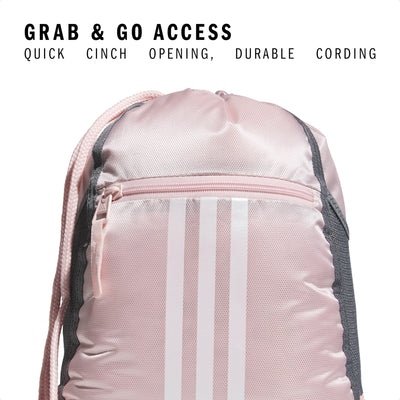 adidas Alliance Sackpack – Drawstring Backpack Small Bag for Men and Women