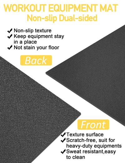 Treadmill Mat 96"x36", WERCHO Walking Pad Mat for Carpet Hardwood Floors 6mm Heavy-Duty Exercise Equipment Mat for Rowing Machine, Treadmil Pad, Spin Bike, Elliptical Trainer, Home, Gym