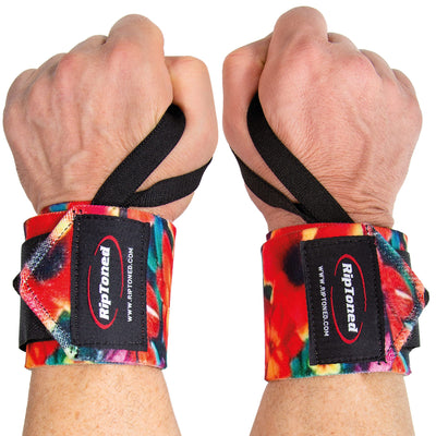 Rip Toned 18” Wrist Wraps - USPA Endorsed Wrist Straps for Weightlifting - Quality Wrist Support - Adjustable, Durable, Machine Washable - Gym Wraps for Powerlifting - for Men & Women