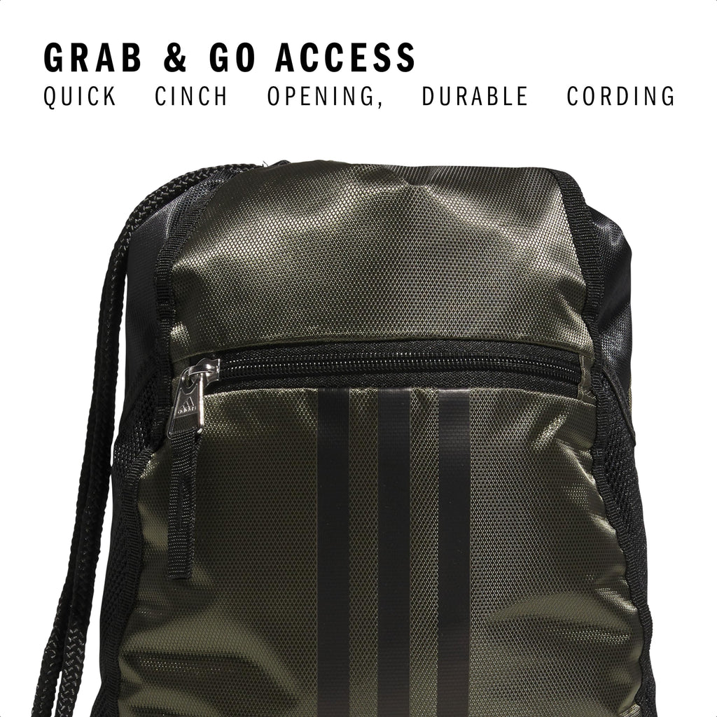 adidas Alliance Sackpack – Drawstring Backpack Small Bag for Men and Women
