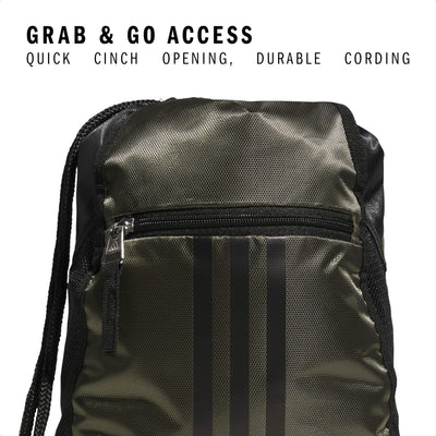 adidas Alliance Sackpack – Drawstring Backpack Small Bag for Men and Women