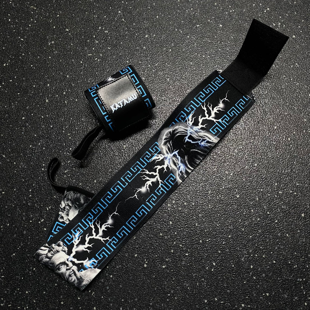 Katamu | Premium Wrist Straps | Wrist Support for Weighlifting, Powerlifting and Bodybuilding