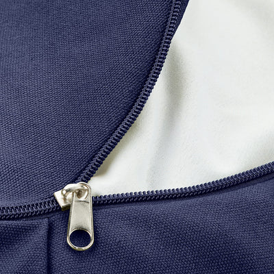 Retrospec Sedona Zafu Meditation Cushion with Buckwheat Hull Fill - Adjustable Yoga & Pilates Equipment Support - 17in Crescent Cotton Cover