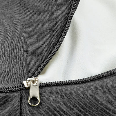 Retrospec Sedona Zafu Meditation Cushion with Buckwheat Hull Fill - Adjustable Yoga & Pilates Equipment Support - 17in Crescent Cotton Cover