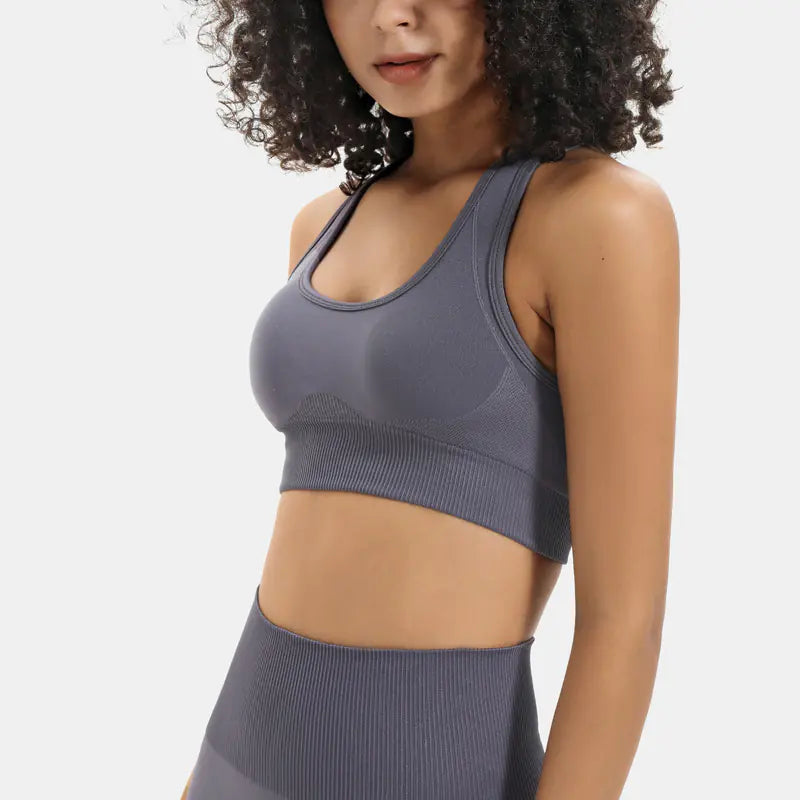 Seamless Knit Yoga Set for Women - Activewear Outfit