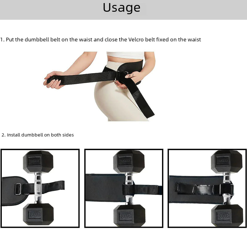 Hip Thrust Belt for Weight Training and Support