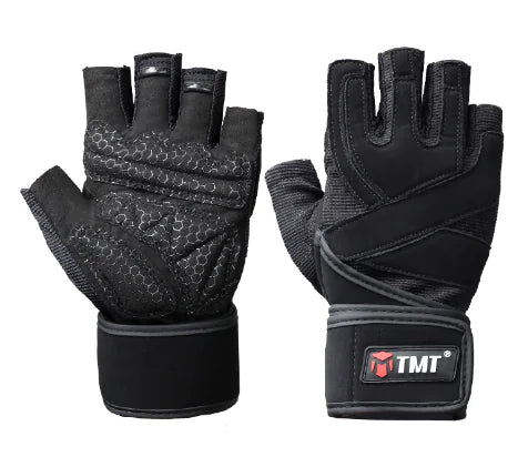 Men's Grip-Enhancing Gym Gloves for Pull-Ups