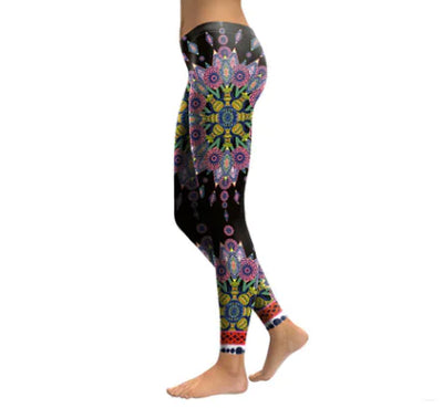 2018 Digital Print Leggings for Yoga and Fitness
