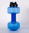 Dumbbell Shaped Water Bottle for Fitness and Outdoor Use
