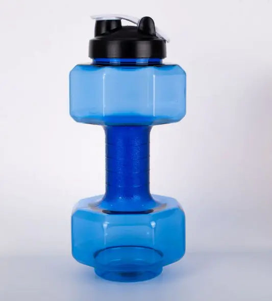 Dumbbell Shaped Water Bottle for Fitness and Outdoor Use