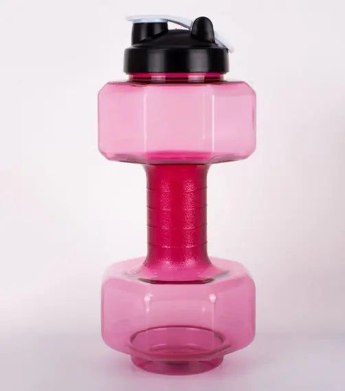 Dumbbell Shaped Water Bottle for Fitness and Outdoor Use