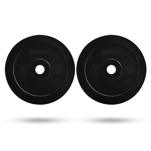 44SPORT 5lb Olympic Bumper Plate Pair