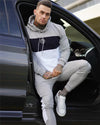 Contrast Color Hooded Fitness Suit for Activewear