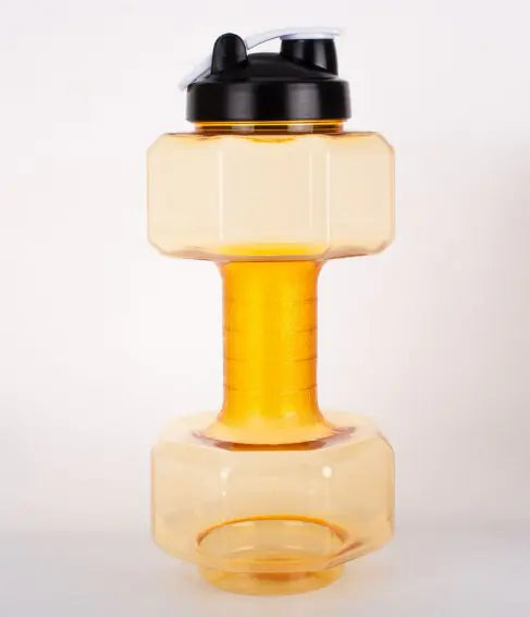 Dumbbell Shaped Water Bottle for Fitness and Outdoor Use