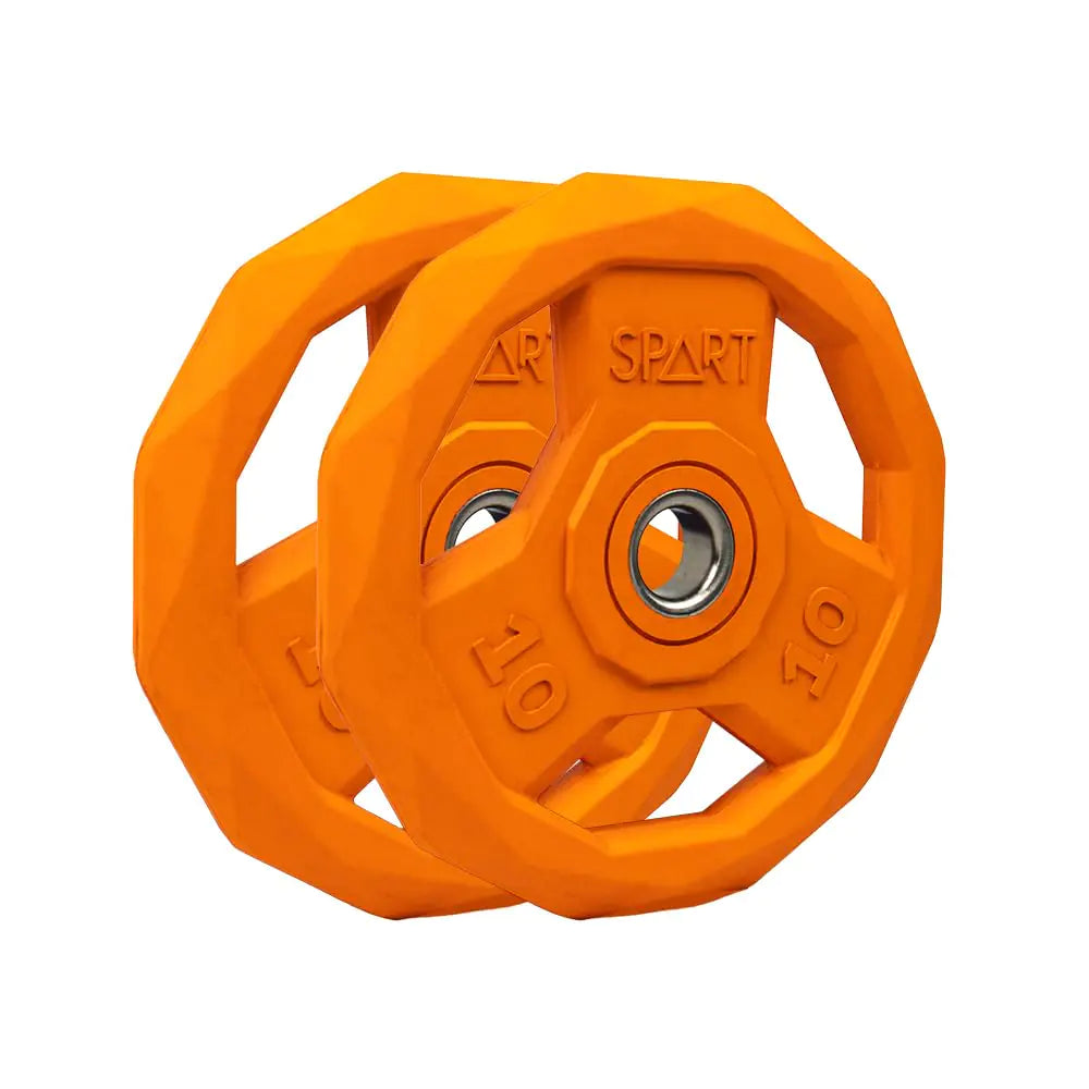 SPART Rubber-Coated Grip Weight Plates 10LB Pair
