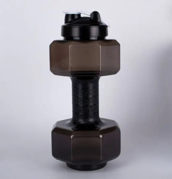 Dumbbell Shaped Water Bottle for Fitness and Outdoor Use