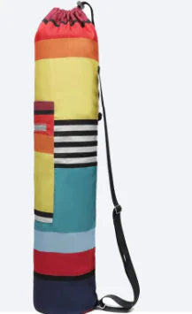 Printed Canvas Yoga Backpack