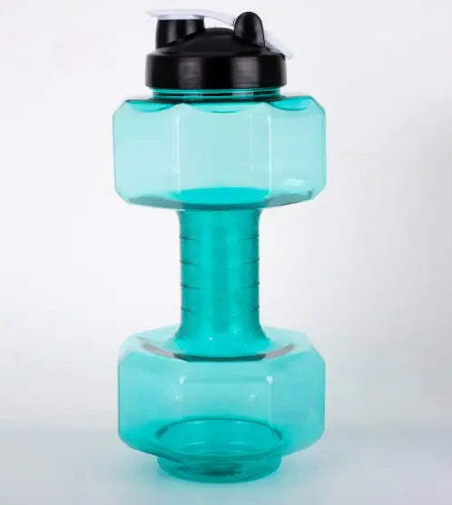 Dumbbell Shaped Water Bottle for Fitness and Outdoor Use
