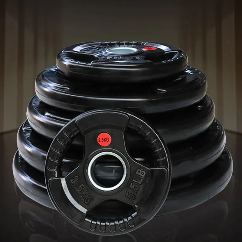 Rubber-Coated Cast Iron Weight Plates for Gyms