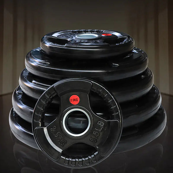 Rubber-Coated Cast Iron Weight Plates for Gyms