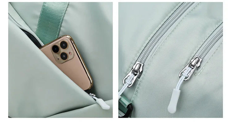 Women Sports Gym Bag Travel Dry Wet Bag Handbags Multifunction Swimming Tote Shoulder Weekend Fitness Duffle Yoga Shoes Daypack