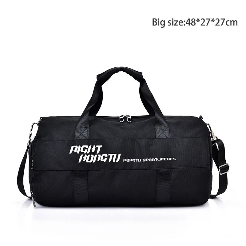Sports Fitness Travel Handbag Dry And Wet Waterproof With Shoes Pocket Training Yoga Mat Storage Men Women Gym Sporttas Bag