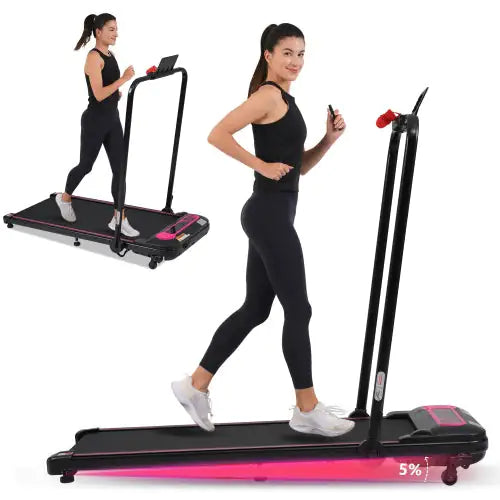 FoldAway 2.5HP Desk Treadmill - Adjustable Incline and Speed