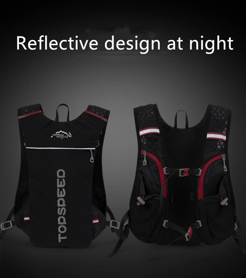 Outdoor Trail Running 5L Ultralight Backpack Hydration Jogging Vest Men Breathable Marathon Bicycle Bag Water Bottle 500ML