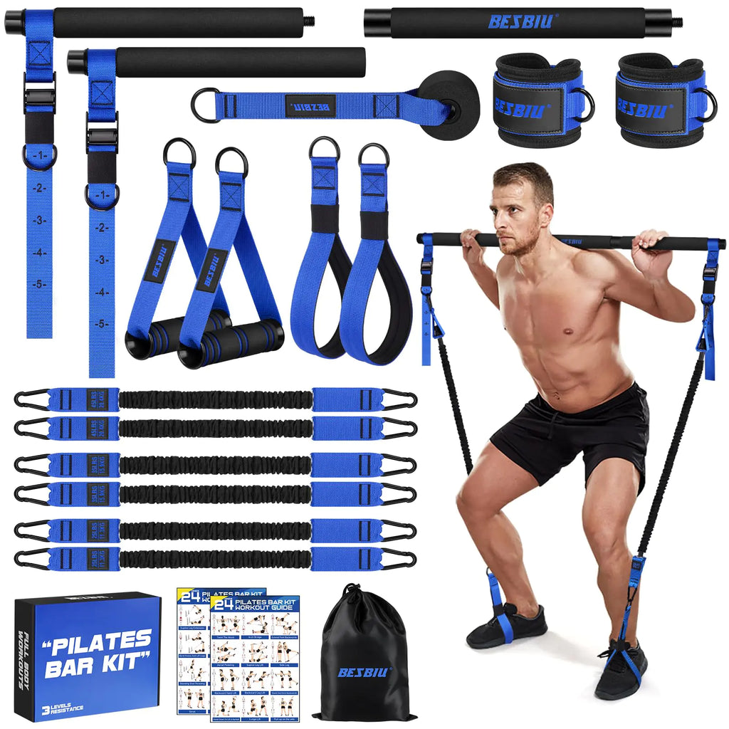 Ultimate Pilates Kit with Heavy-Duty Resistance Bands