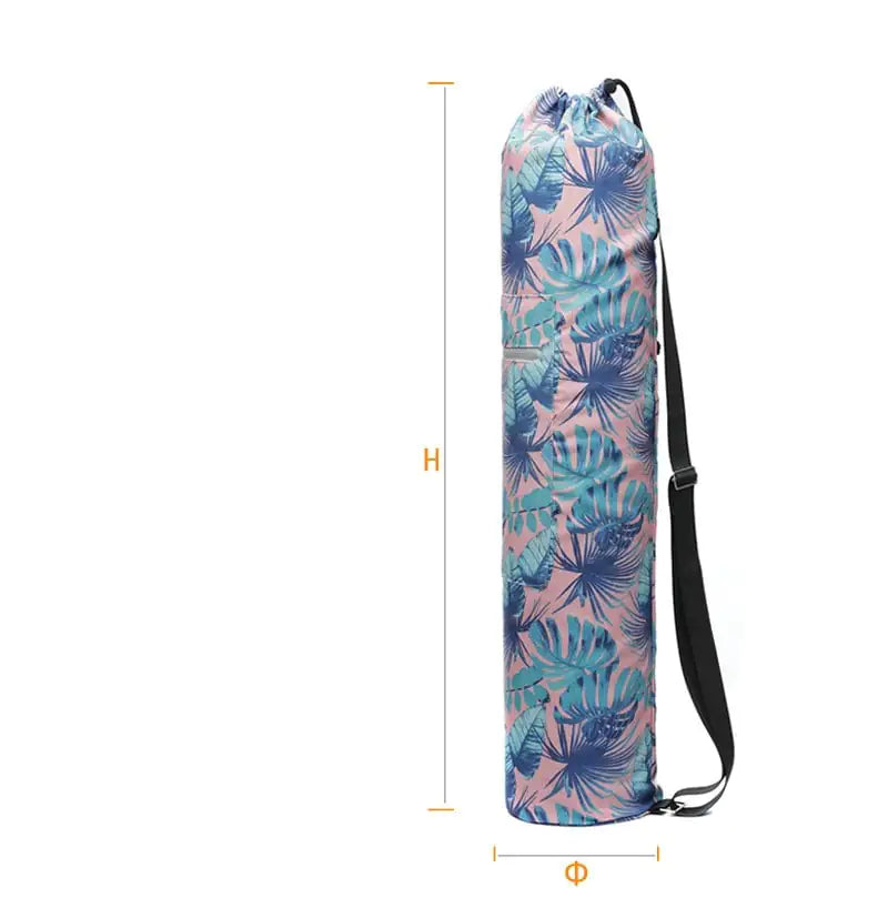 Printed Canvas Yoga Backpack