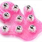 360-Degree Rotating Body Massage Device with Balls