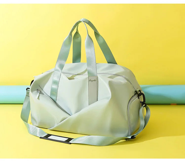 Women Sports Gym Bag Travel Dry Wet Bag Handbags Multifunction Swimming Tote Shoulder Weekend Fitness Duffle Yoga Shoes Daypack