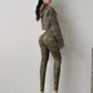 Camouflage Scrunch Butt Fitness Leggings Women Tummy Control High Waist Elastic Yoga Pants Gym Quick-Dry Squat Workout Tights