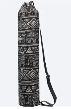 Printed Canvas Yoga Backpack