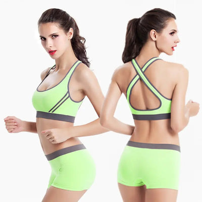 Wireless Yoga Bra Set