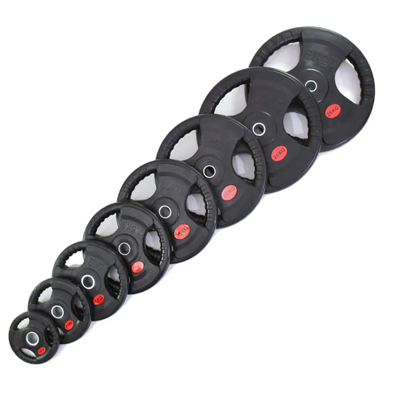 Rubber-Coated Cast Iron Weight Plates for Gyms