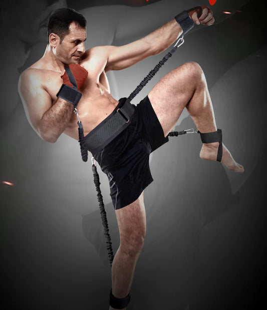 Taekwondo Boxing Basketball Leg Trainer with Resistance Bands