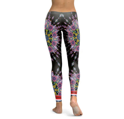 2018 Digital Print Leggings for Yoga and Fitness