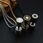 Titanium Steel Dumbbell Pendant Necklace for Men