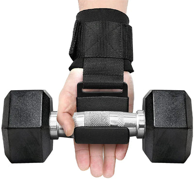 Weight Lifting Hooks with Wrist Wraps
