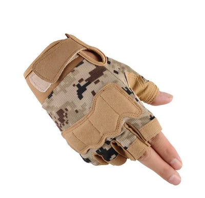 Tactical Gloves, Half-Finger Gloves, Camouflage Gear