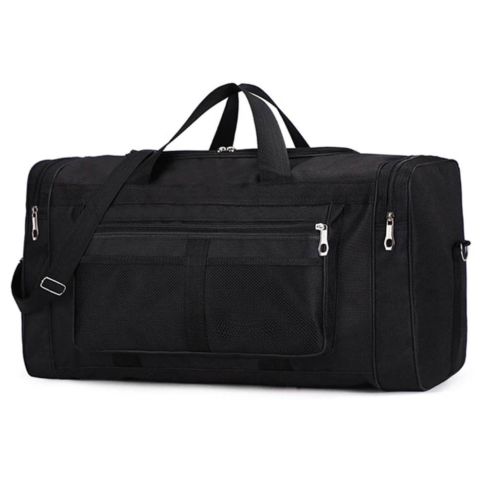 Nylon Travel Duffel Bag Large Capacity Handbag Portable Outdoor Gym Luggage Bag Multifunctional Waterproof Sports Fitness Bags