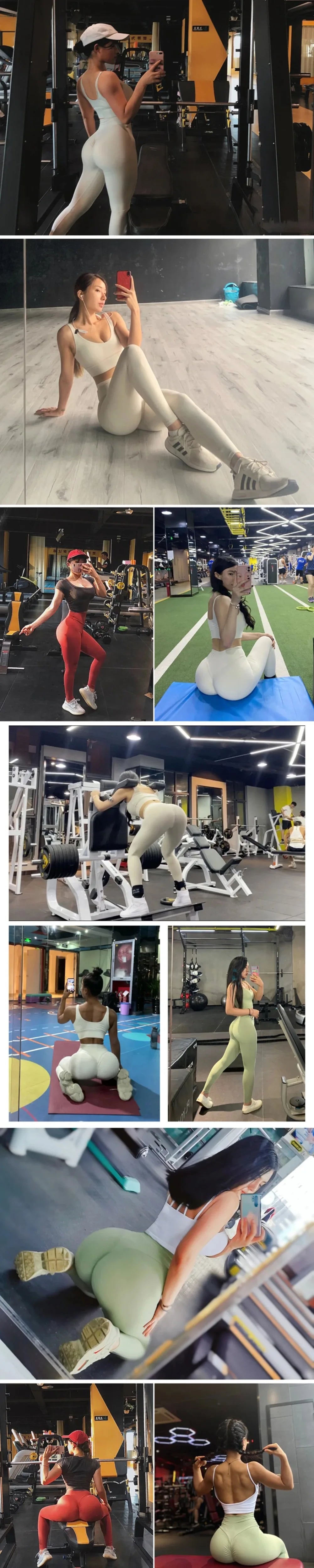 Women's Seamless Yoga Leggings Fitness GYM Pants High Waist Elastic Sexy Hips Tight Peach Buttocks Quick Dry Breathable Pants