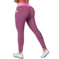 S-3XL Women's Casual High Waist Pocket Sports Leggings Fitness Pants Scrunch Butt Workout Tights Push Up Yoga Gym Leggins